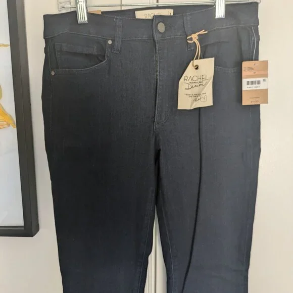 NWT Rachel Roy denim jeans - mid rise skinny dark wash - Picture 2 of 7